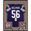 Framed Autographed/Signed Chris Doleman HOF 12 35x39 Minnesota Purple Football Jersey JSA COA