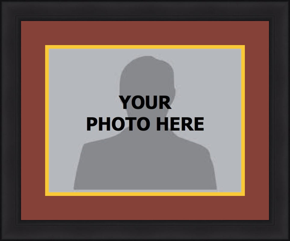 NBA Basketball Photo Picture Frame Kit - Cleveland Cavaliers (Wine Red Matting, Yellow Trim) - Sports Collectibles, Sports Memorabilia, Sports Fan Shop, Sports Gifts