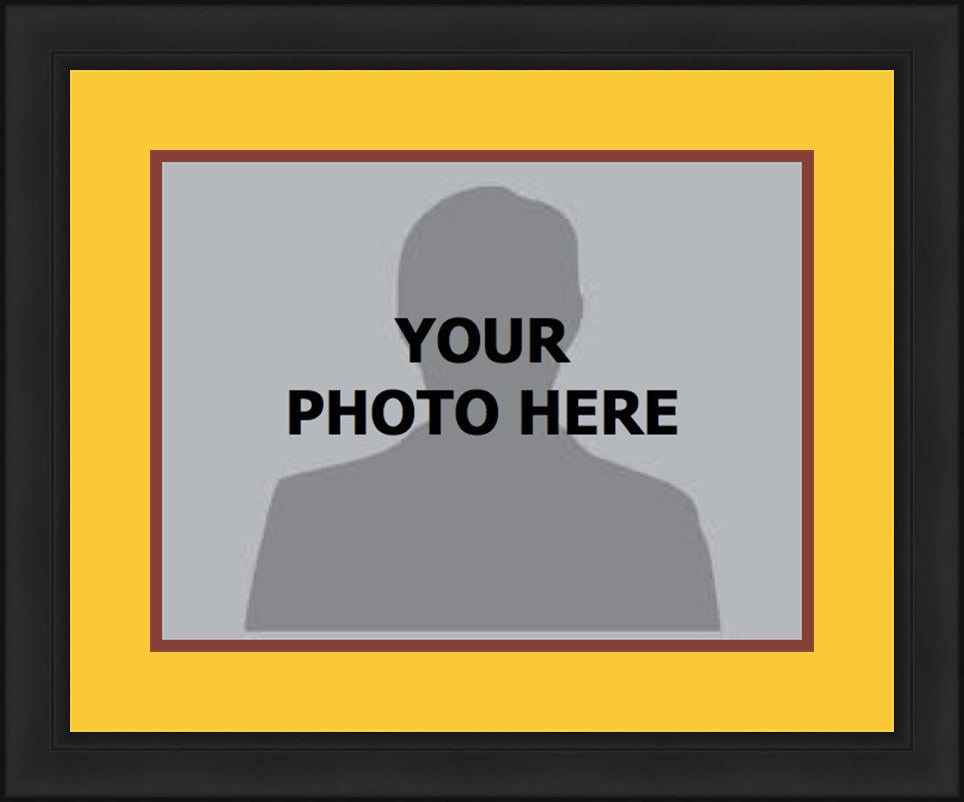 NBA Basketball Photo Picture Frame Kit - Cleveland Cavaliers (Yellow Matting, Wine Red Trim) - Sports Collectibles, Sports Memorabilia, Sports Fan Shop, Sports Gifts