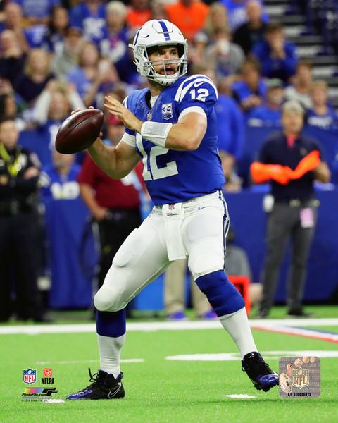 Andrew Luck in Action Indianapolis Colts 8" x 10" Football Photo - Sports Collectibles, Sports Memorabilia, Sports Fan Shop, Sports Gifts