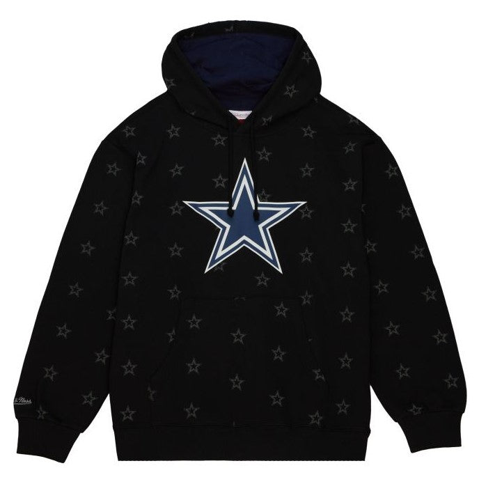 Dallas Cowboys Mitchell & Ness All Over Print Fleece Hoodie - Sports Collectibles, Sports Memorabilia, Sports Fan Shop, Sports Gifts