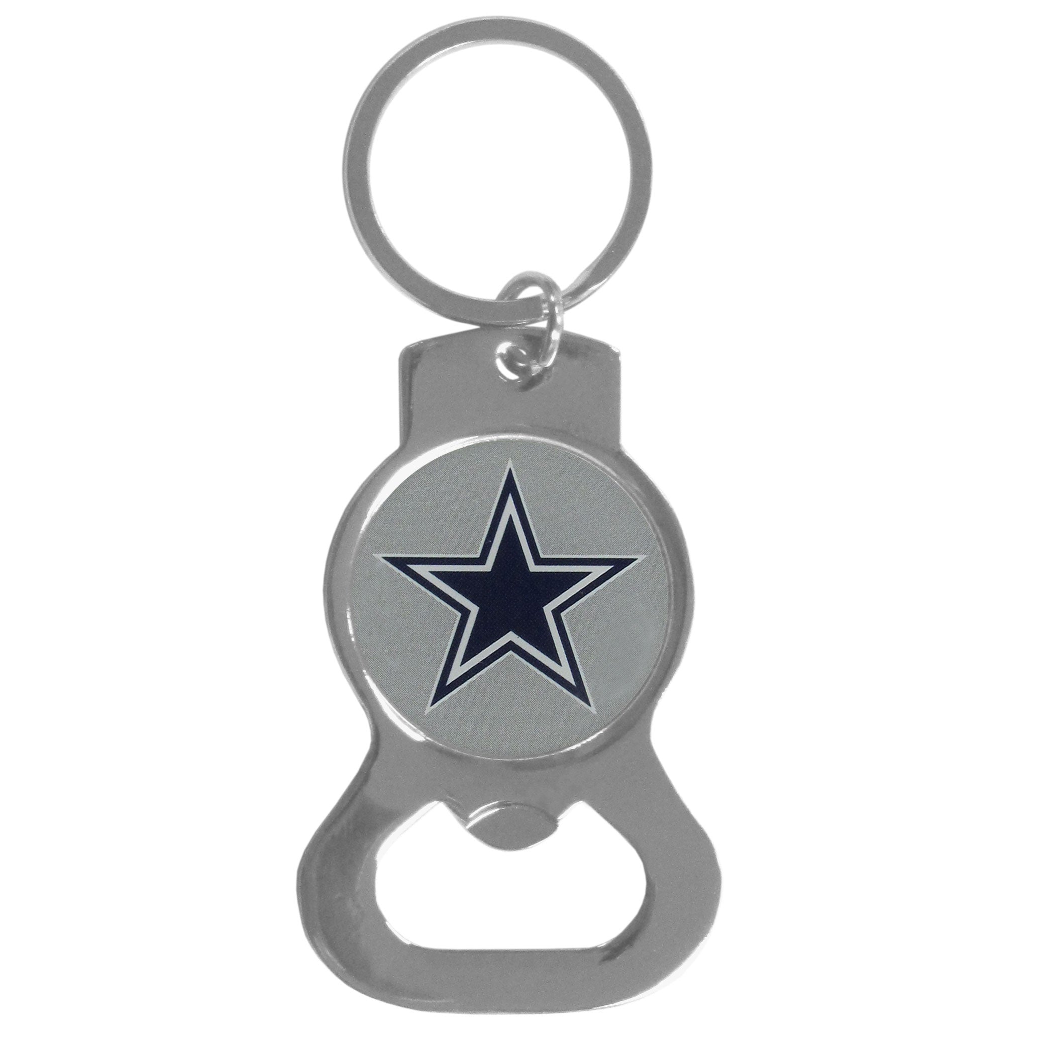 Dallas Cowboys Logo Bottle Opener Keychain - Sports Collectibles, Sports Memorabilia, Sports Fan Shop, Sports Gifts