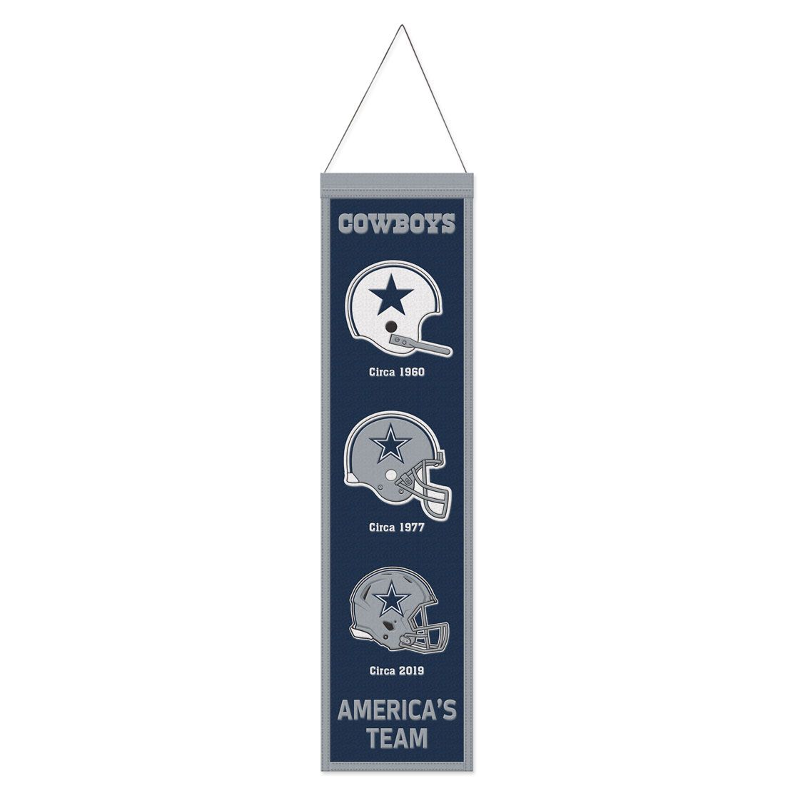 Dallas Cowboys 8" x 32" Wool Banner - Sports Collectibles, Sports Memorabilia, Sports Fan Shop, Sports Gifts