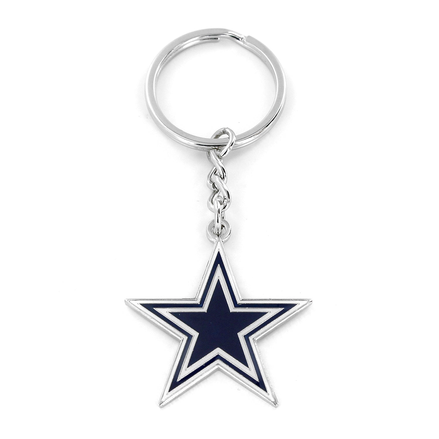 Dallas Cowboys Metal Logo Keychain - Sports Collectibles, Sports Memorabilia, Sports Fan Shop, Sports Gifts