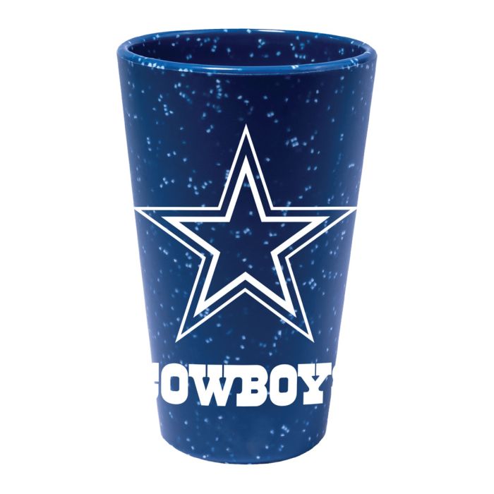 Dallas Cowboys 16 oz Team Color Silicone Pint Glass - Sports Collectibles, Sports Memorabilia, Sports Fan Shop, Sports Gifts