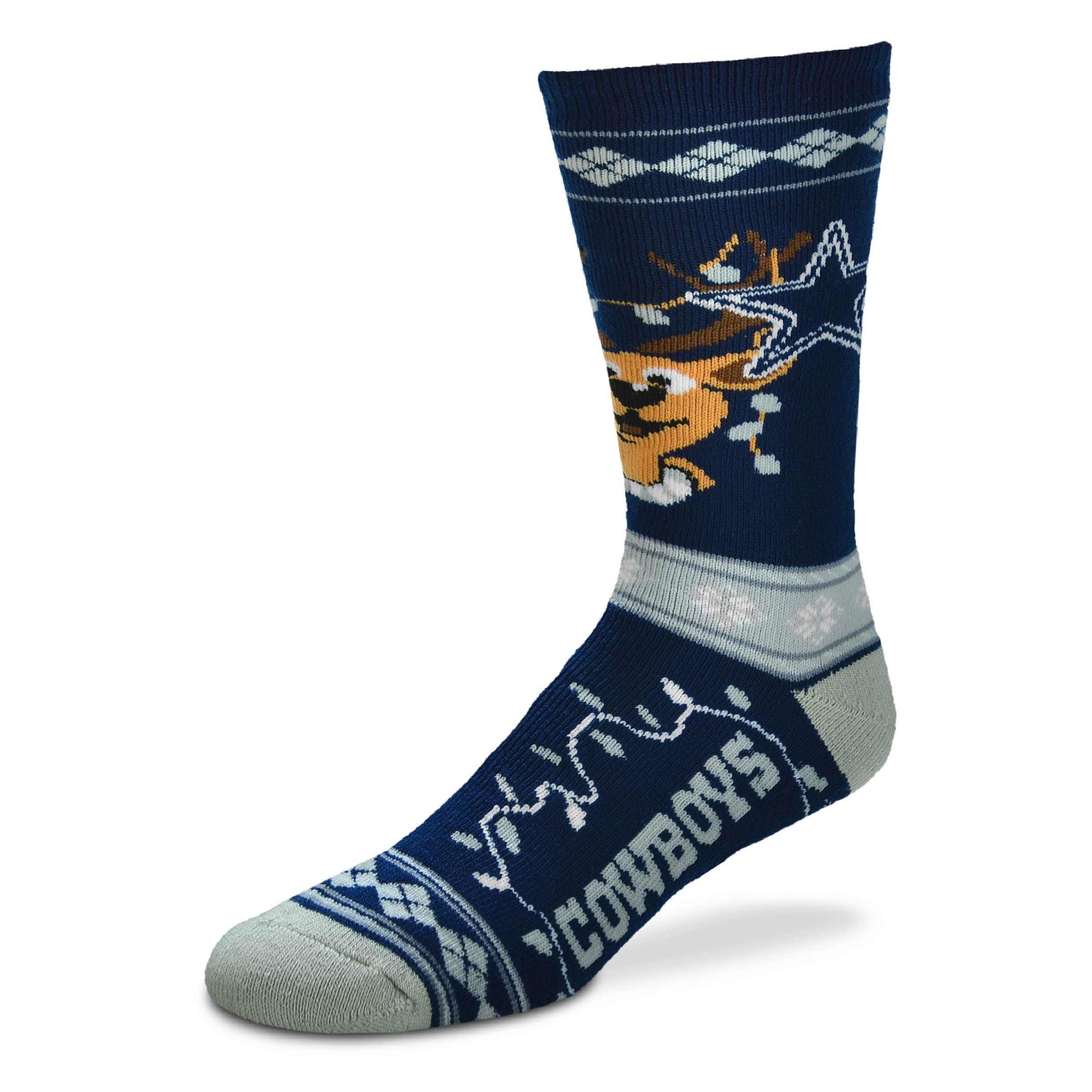 Dallas Cowboys Sweater Stripe Holiday Socks - Sports Collectibles, Sports Memorabilia, Sports Fan Shop, Sports Gifts