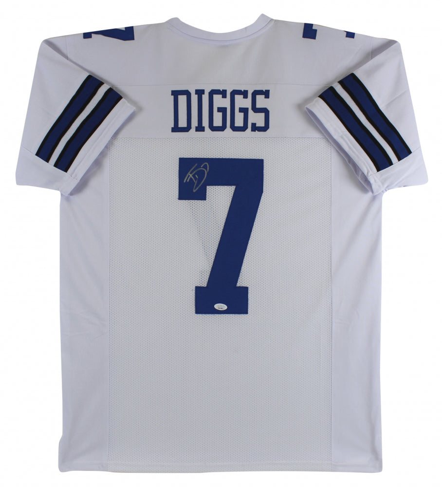 Trevon Diggs Dallas Cowboys Autographed White Football Jersey - Sports Collectibles, Sports Memorabilia, Sports Fan Shop, Sports Gifts