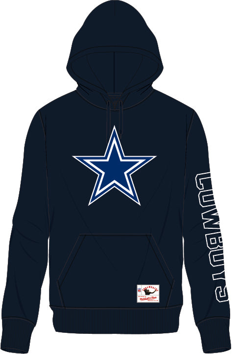 Troy Aikman Dallas Cowboys Mitchell & Ness Throwback Name/Number Fleece Hoodie - Sports Collectibles, Sports Memorabilia, Sports Fan Shop, Sports Gifts