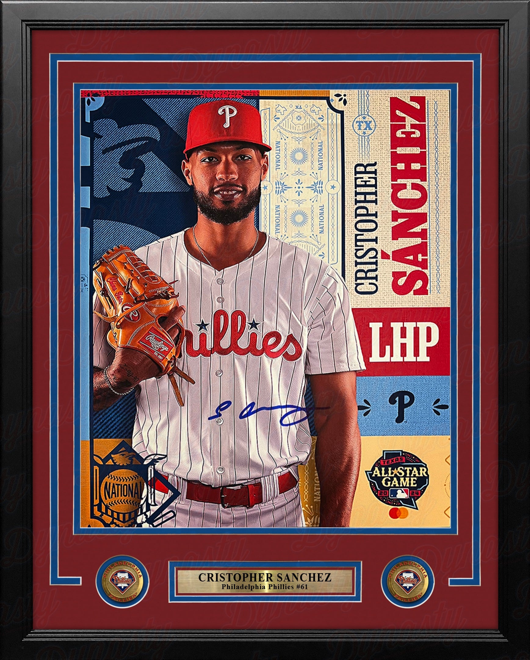 Cristopher Sanchez 2024 All-Star Game Autographed Philadelphia Phillies 11x14 Framed Collage Photo - Sports Collectibles, Sports Memorabilia, Sports Fan Shop, Sports Gifts
