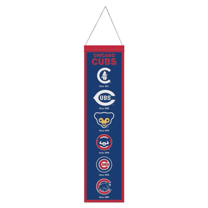 Chicago Cubs 8" x 32" Wool Banner - Sports Collectibles, Sports Memorabilia, Sports Fan Shop, Sports Gifts