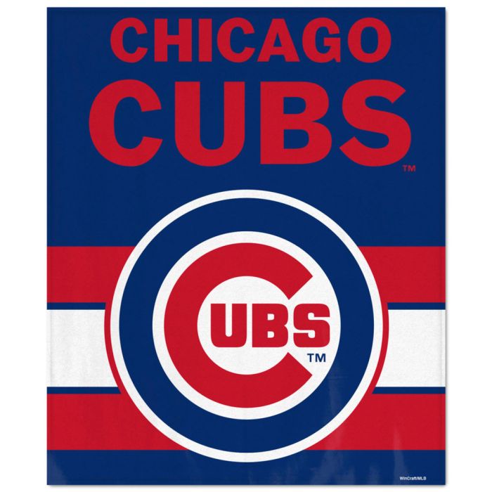 Chicago Cubs Ultra Soft 50" x 60" Blanket - Sports Collectibles, Sports Memorabilia, Sports Fan Shop, Sports Gifts