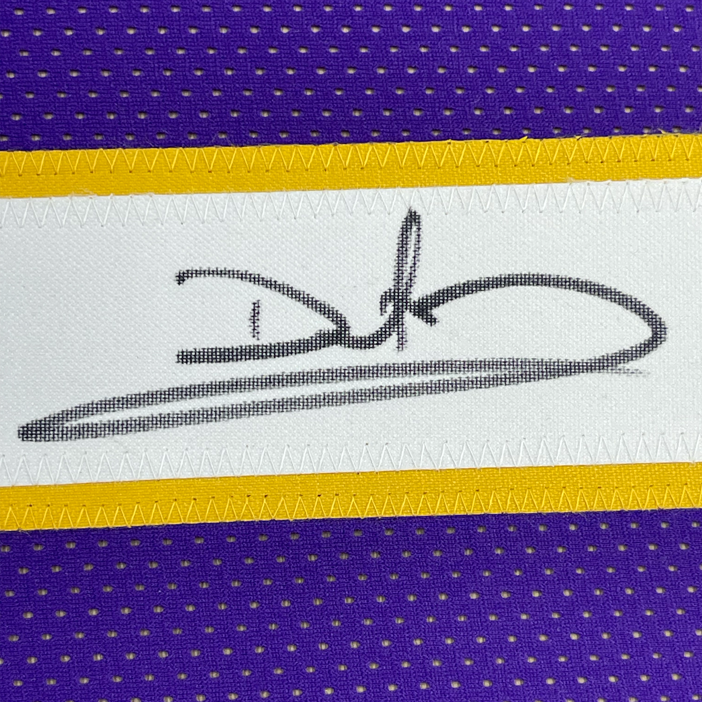 Framed Autographed/Signed Daunte Culpepper 35x39 Minnesota Purple Football Jersey JSA COA