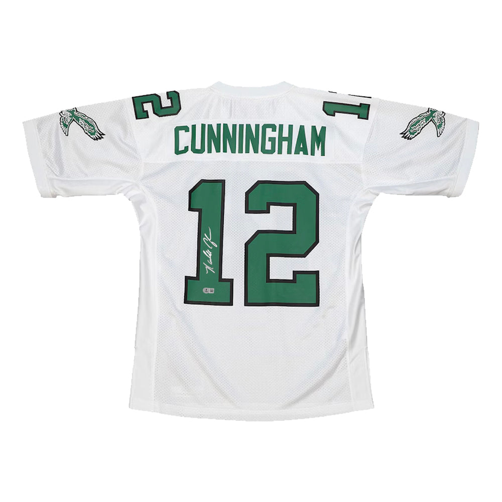 Randall Cunningham Philadelphia Eagles Autographed Mitchell & Ness White Throwback Football Jersey - Sports Collectibles, Sports Memorabilia, Sports Fan Shop, Sports Gifts