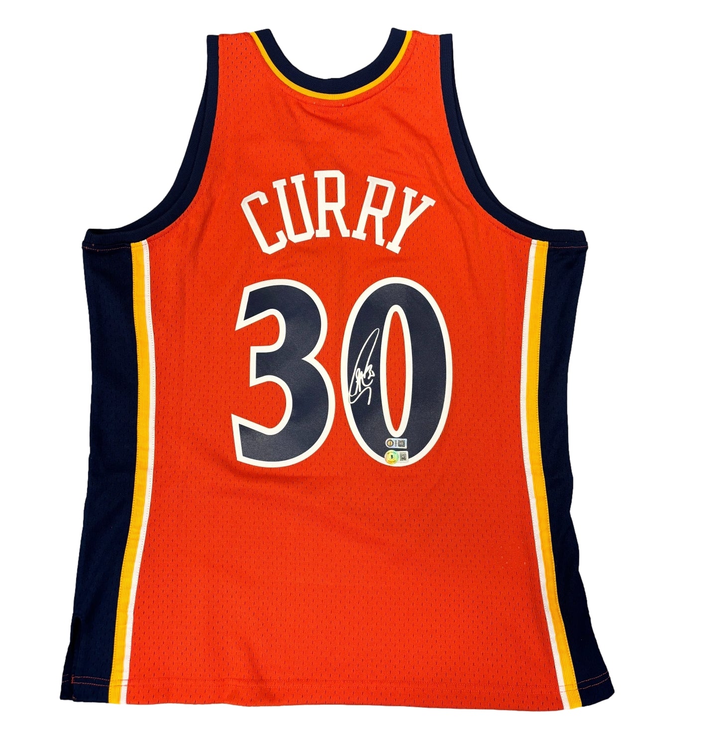 Golden State Warriors Steph Curry Signed Autograph Licensed Mitchell & Ness Jersey Size L - BAS Beckett COA - Sports Collectibles, Sports Memorabilia, Sports Fan Shop, Sports Gifts