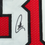 Framed Autographed/Signed Stephen Steph Curry 35x39 Davidson Wildcats Red College Basketball Jersey JSA COA