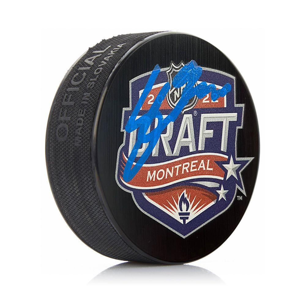 Cutter Gauthier Anaheim Ducks Autographed NHL Hockey 2022 Draft Puck - Sports Collectibles, Sports Memorabilia, Sports Fan Shop, Sports Gifts