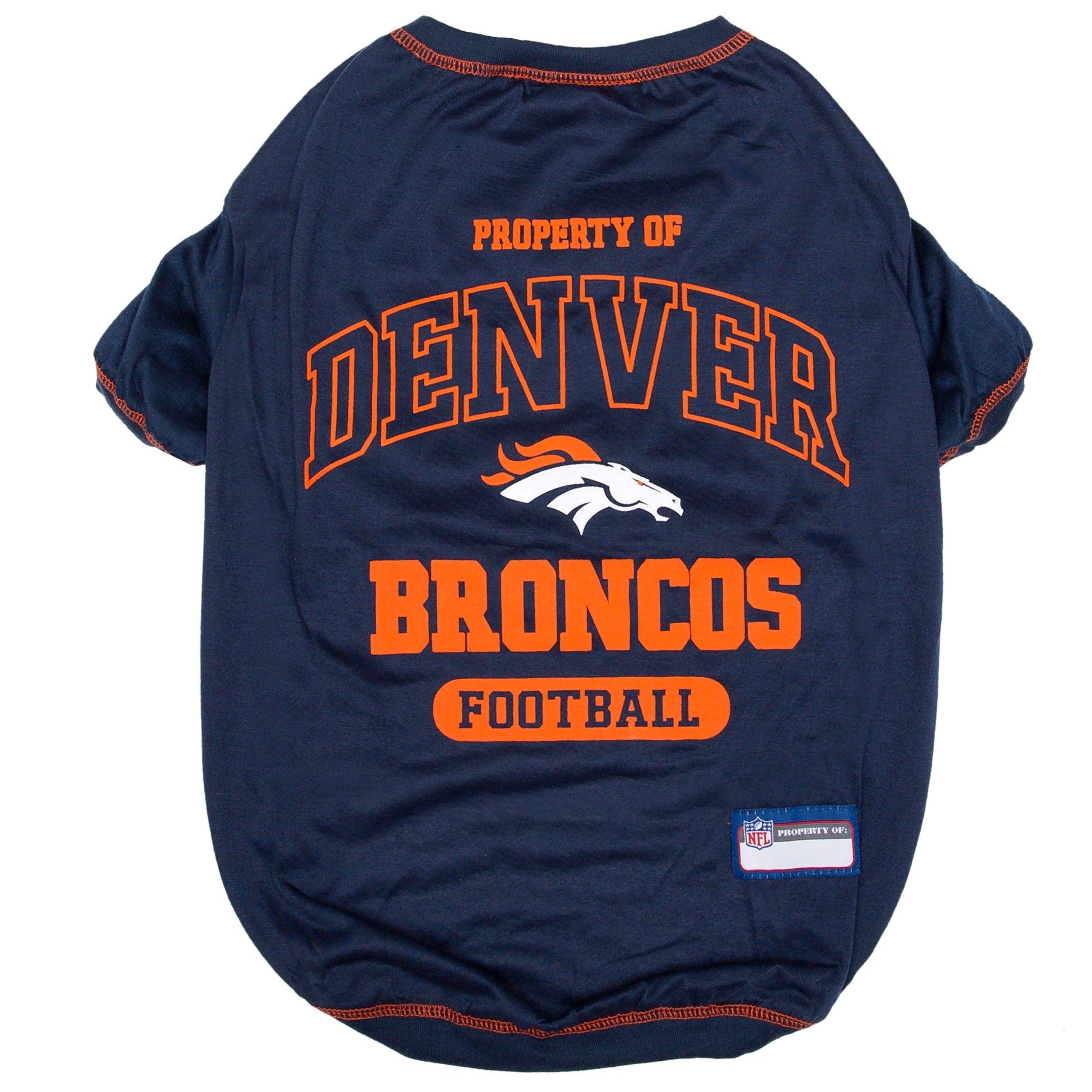 Denver Broncos Dog Tee Shirt by Pets First - Sports Collectibles, Sports Memorabilia, Sports Fan Shop, Sports Gifts