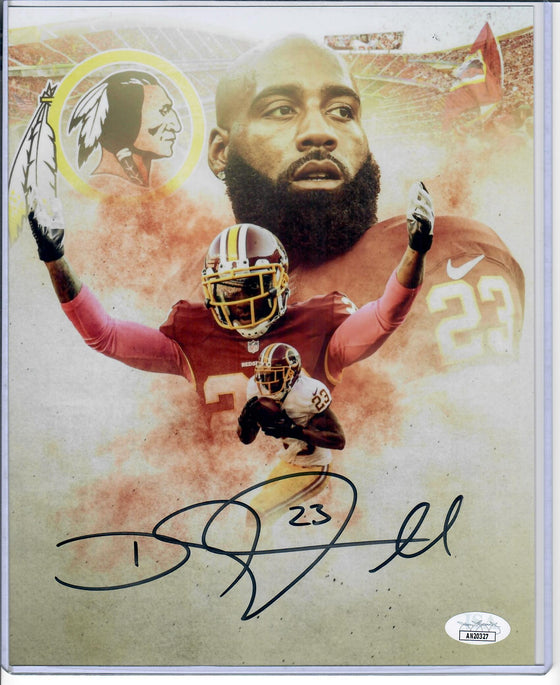 Washington Commanders DeAngelo Hall Signed Auto Collage 8x10 Photo JSA COA - 757 Sports Collectibles