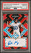 Graded 2023 WC Auto Mania Red Checkerboard Drake Maye #AMSQA /6 Auto Rookie RC Football Card PSA 10 Gem Mint