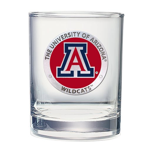 University of Arizona Double Old Fashioned Glass - Sports Collectibles, Sports Memorabilia, Sports Fan Shop, Sports Gifts