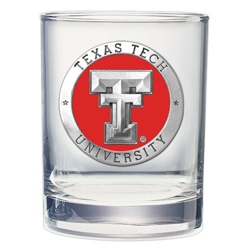 Texas Tech University Double Old Fashioned Glass - Sports Gifts, Sports Memorabilia, Sports Collectibles, Fan Shop