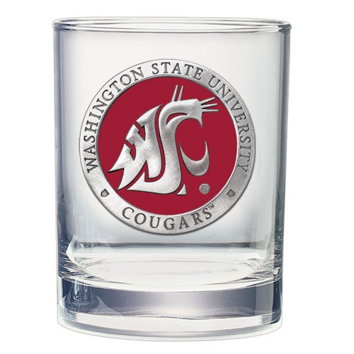 Washington State University Double Old Fashioned Glass - Sports Gifts, Sports Memorabilia, Sports Collectibles, Fan Shop
