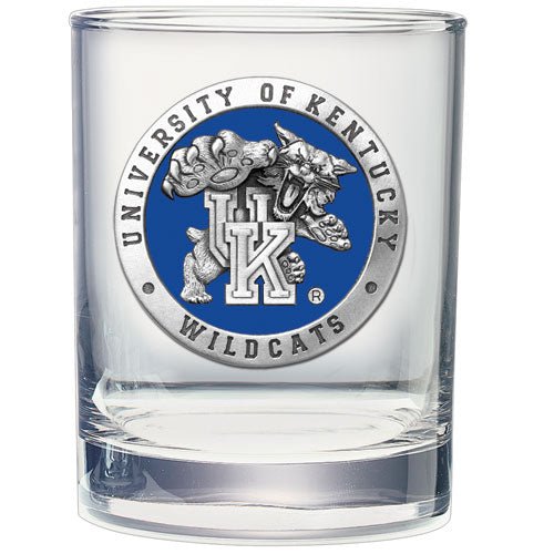 University of Kentucky  Double Old Fashioned Glass - Sports Gifts, Sports Memorabilia, Sports Collectibles, Fan Shop