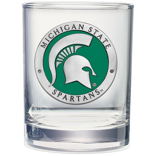 Michigan State University Double Old Fashioned Glass - Sports Gifts, Sports Memorabilia, Sports Collectibles, Fan Shop