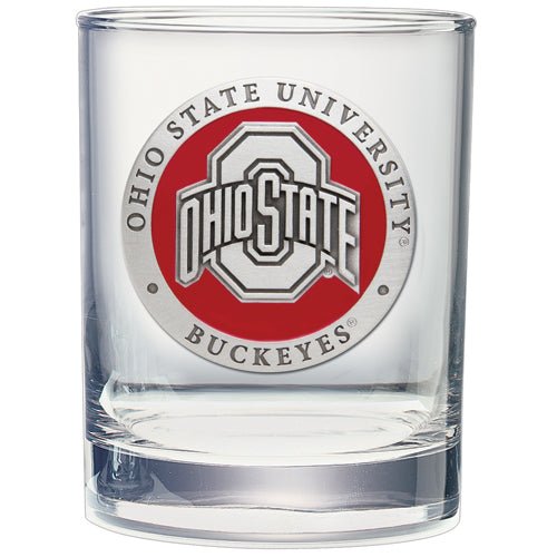 Ohio State University Double Old Fashioned Glass - Sports Gifts, Sports Memorabilia, Sports Collectibles, Fan Shop