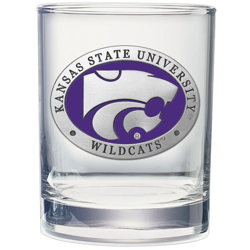 Kansas State University Double Old Fashioned Glass - Sports Gifts, Sports Memorabilia, Sports Collectibles, Fan Shop