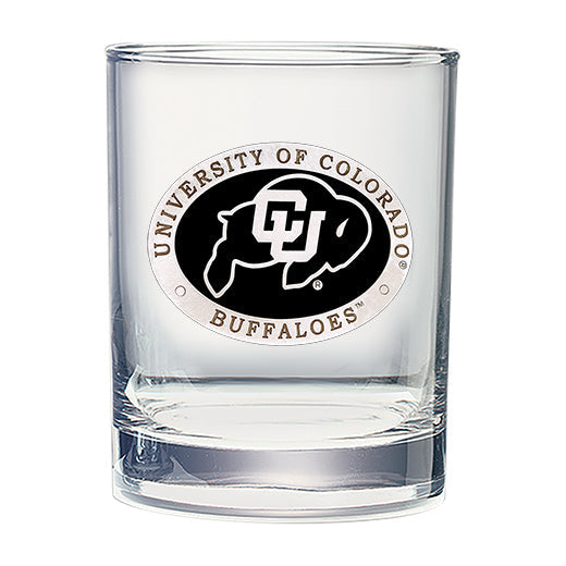 University of Colorado Double Old Fashioned Glass - Sports Collectibles, Sports Memorabilia, Sports Fan Shop, Sports Gifts