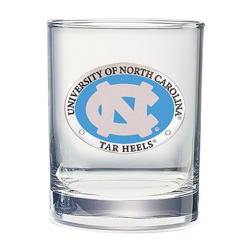 University of North Carolina Double Old Fashioned Glass - Sports Gifts, Sports Memorabilia, Sports Collectibles, Fan Shop