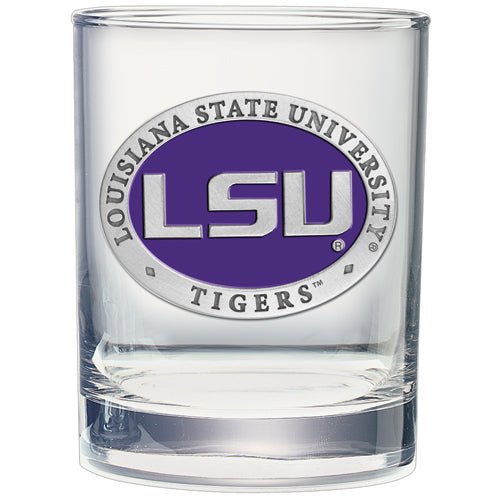 Louisiana State University Double Old Fashioned Glass - Sports Gifts, Sports Memorabilia, Sports Collectibles, Fan Shop