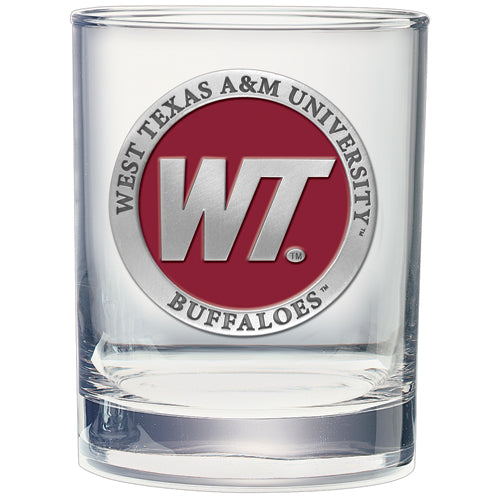 West Texas A&M University Double Old Fashioned Glass - Sports Collectibles, Sports Memorabilia, Sports Fan Shop, Sports Gifts
