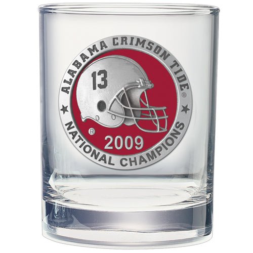 University of Alabama Crimson Tide National Champions 2009 Clear Glass - Sports Gifts, Sports Memorabilia, Sports Collectibles, Fan Shop
