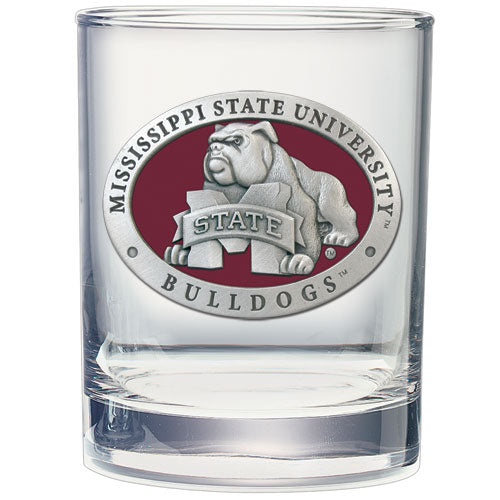 Mississippi State University Bulldogs Double Old Fashioned Glasss - Sports Collectibles, Sports Memorabilia, Sports Fan Shop, Sports Gifts