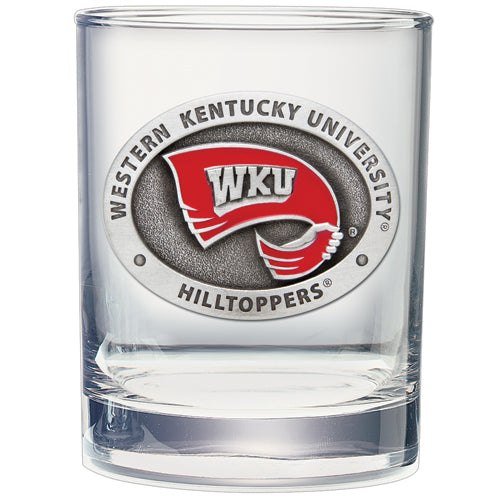 Western Kentucky University Double Old Fashioned Glass - Sports Collectibles, Sports Memorabilia, Sports Fan Shop, Sports Gifts