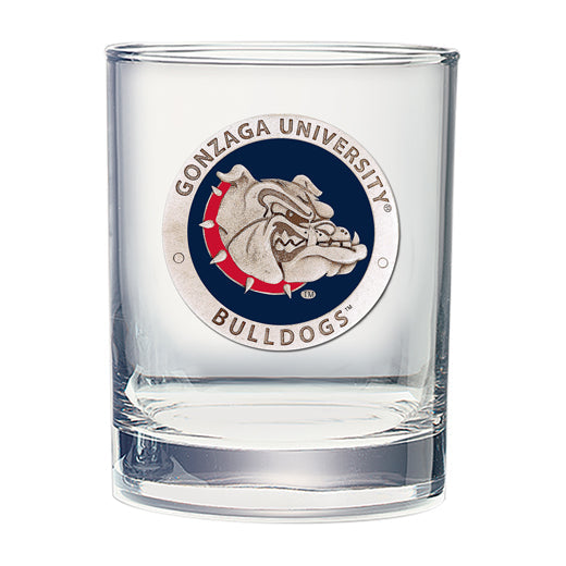 Gonzaga University Double Old Fashioned Glass - Sports Collectibles, Sports Memorabilia, Sports Fan Shop, Sports Gifts