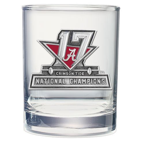 University of Alabama Crimson Tide National Champions 2017 Clear Glass - Sports Gifts, Sports Memorabilia, Sports Collectibles, Fan Shop