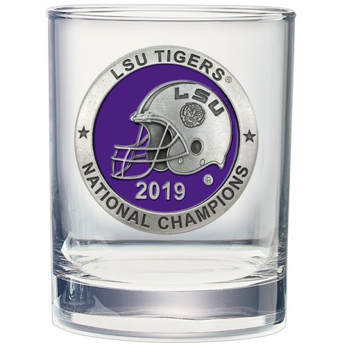 Louisiana State University National Champions 2019 Double Old Fashioned Glass - Sports Gifts, Sports Memorabilia, Sports Collectibles, Fan Shop