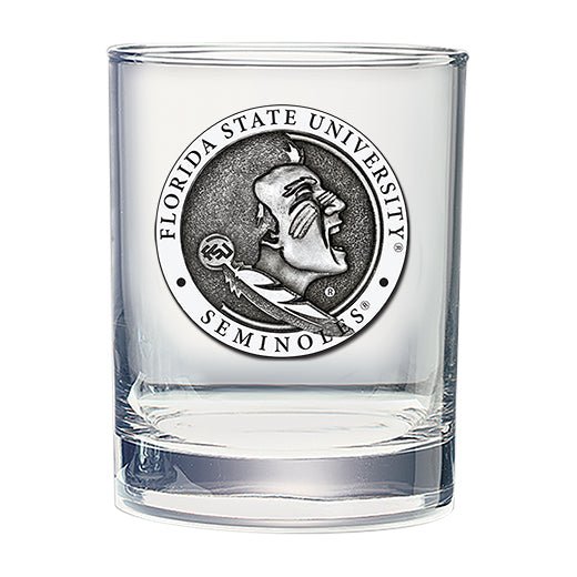 Florida State University Seminoles Double Old Fashioned Glass - Sports Gifts, Sports Memorabilia, Sports Collectibles, Fan Shop