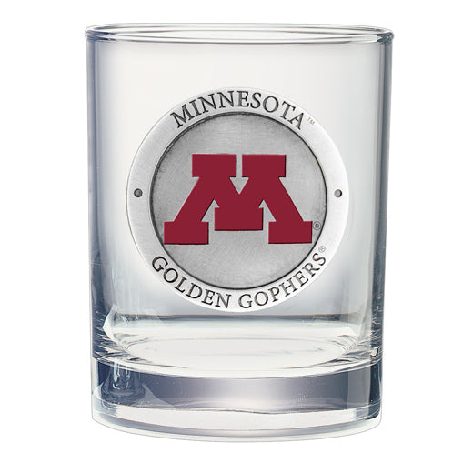 University of Minnesota Double Old Fashioned Glass - Sports Collectibles, Sports Memorabilia, Sports Fan Shop, Sports Gifts