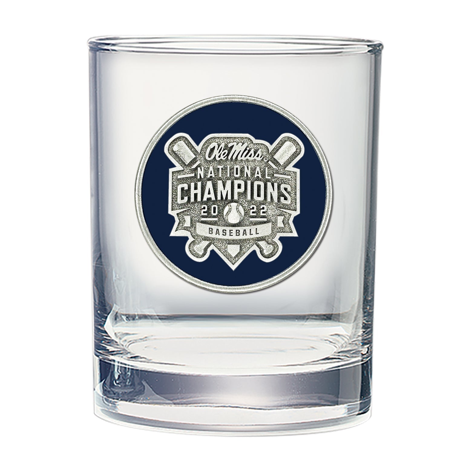 Ole Miss Baseball National Champions 2022 Double Old Fashioned Glass - Sports Gifts, Sports Memorabilia, Sports Collectibles, Fan Shop