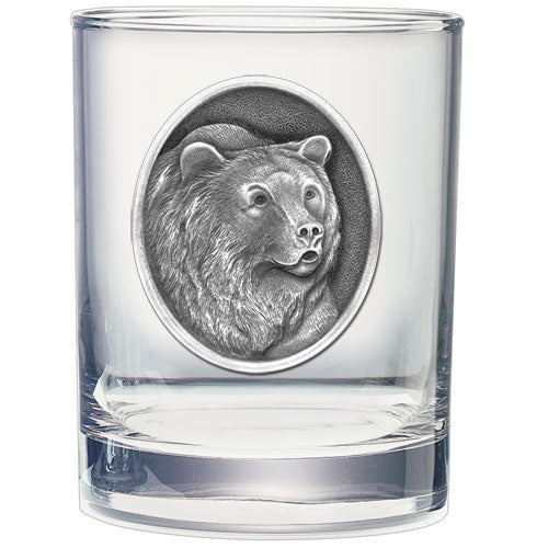 Grizzly Bear Double Old Fashioned Glass - Sports Collectibles, Sports Memorabilia, Sports Fan Shop, Sports Gifts