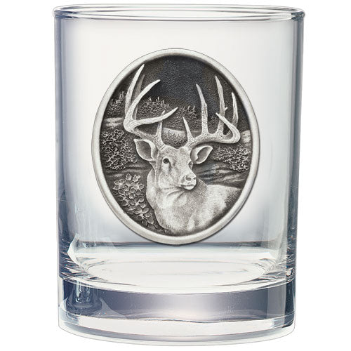 Whitetail Deer Double Old Fashioned Glass - Sports Collectibles, Sports Memorabilia, Sports Fan Shop, Sports Gifts