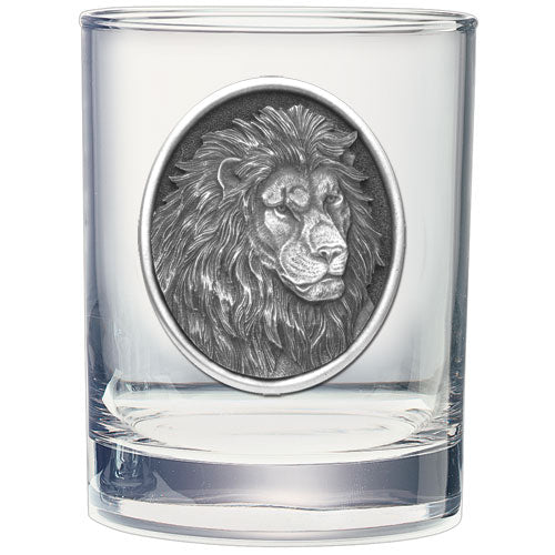 Lion Double Old Fashioned Glass - Sports Collectibles, Sports Memorabilia, Sports Fan Shop, Sports Gifts