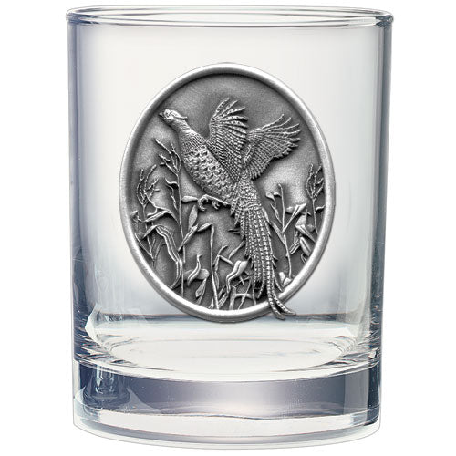 Pheasant Double Old Fashioned Glass - Sports Collectibles, Sports Memorabilia, Sports Fan Shop, Sports Gifts