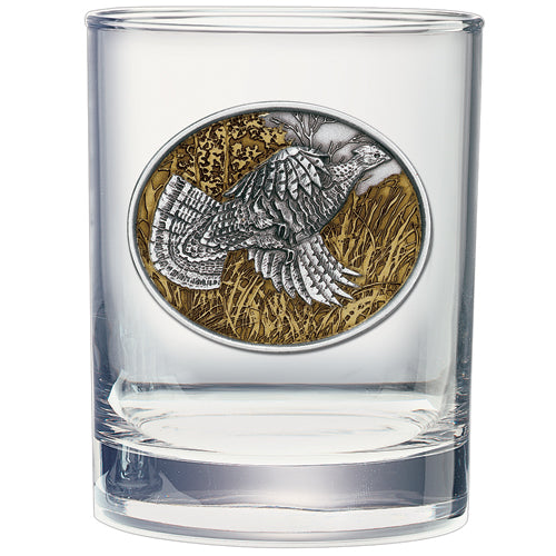Ruffed Grouse Double Old Fashioned Glass - Sports Collectibles, Sports Memorabilia, Sports Fan Shop, Sports Gifts