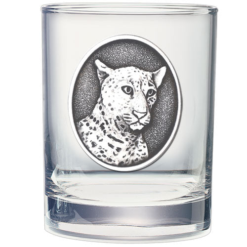 Leopard Double Old Fashioned Glass - Sports Collectibles, Sports Memorabilia, Sports Fan Shop, Sports Gifts