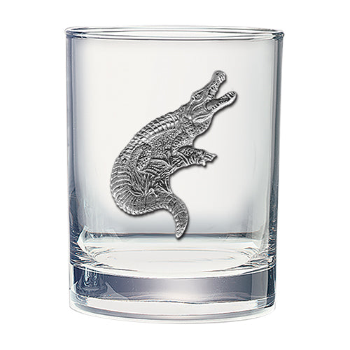 Alligator Double Old Fashioned Glass - Sports Collectibles, Sports Memorabilia, Sports Fan Shop, Sports Gifts